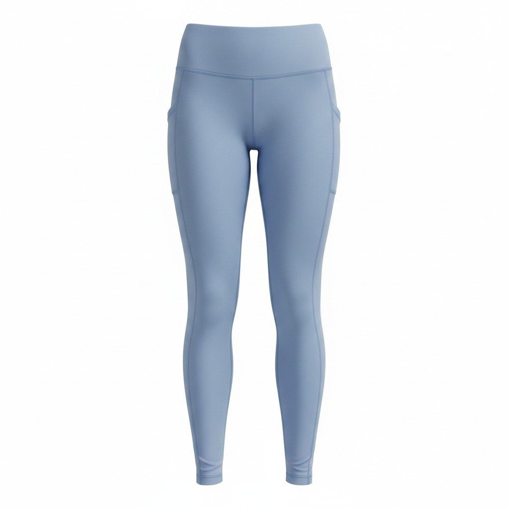 Bayleaf Fleece Lined‎ Athletic Leggings Womens XS Blue Excellent Pockets
